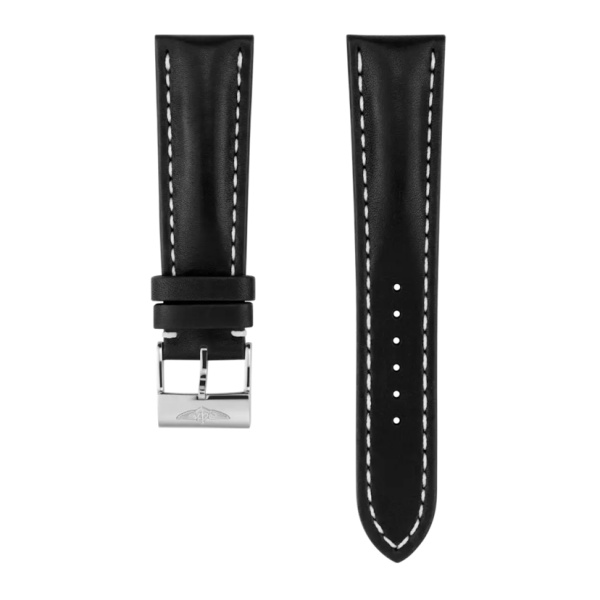 Bracelet Breitling cuir de veau Novonappa noir 24 MM