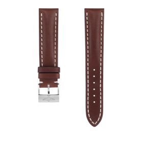 Bracelet Breitling cuir de veau Novonappa marron 20 MM