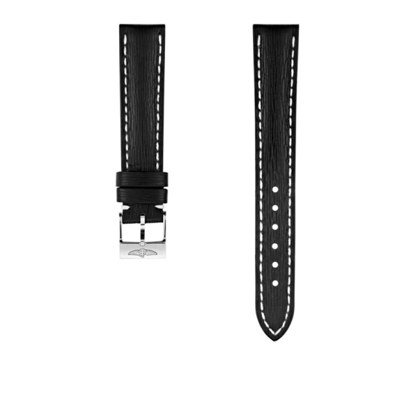 Bracelet Breitling cuir de veau Sahara noir 16 MM