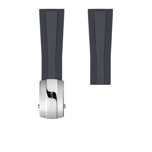 Bracelet Breitling Caoutchouc Diver Pro gris 24 MM