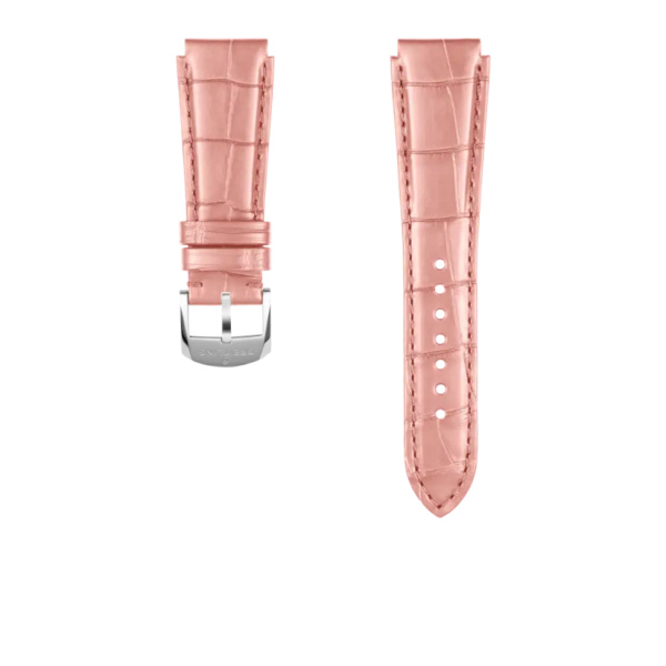 Bracelet Breitling Cuir Alligator rose 18 MM