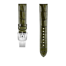 Bracelet Breitling Cuir Alligator vert 18 MM