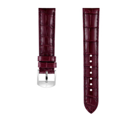 Bracelet Breitling Cuir Alligator bordeaux 18 MM