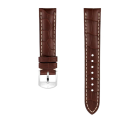 Bracelet Breitling Cuir Alligator marron 18 MM