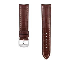Bracelet Breitling Cuir Alligator marron 20 MM