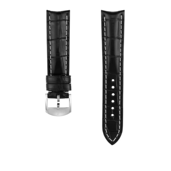Bracelet Breitling Cuir Alligator noir 20 MM