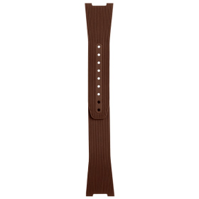 Bracelet Bell & Ross BR-05 Auto GMT Caoutchouc Strié Marron