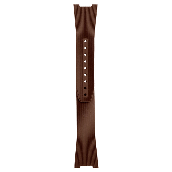 Bracelet Bell & Ross BR-05 Auto GMT Caoutchouc Strié Marron