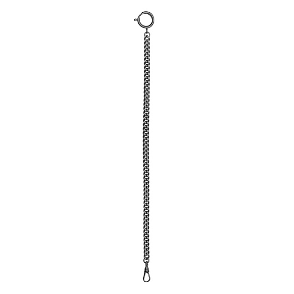 Bracelet Bell & Ross Pw1 Chaîne En Acier Finition Pvd Physical Vapor Deposition Gris Pour Montre De Poche
