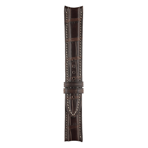 Bracelet Bell & Ross Vintage Geneva Function Cuir Alligator Marron Foncé