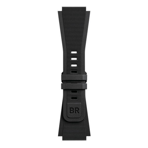 Bracelet Bell & Ross BR-03 Diver 42mm Caoutchouc Strié Noir
