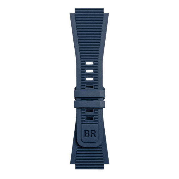 Bracelet Bell & Ross BR-03 Diver 42mm Caoutchouc Strié Bleu