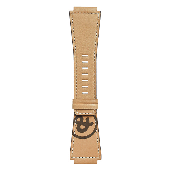 Bracelet Bell & Ross BR-03 42mm BR-01 BR-X1 Cuir Couleur Naturelle Heritage