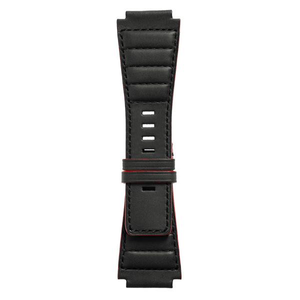 Bracelet Bell & Ross BR-03 42mm BR-01 BR-X1 Cuir Matelassé Noir