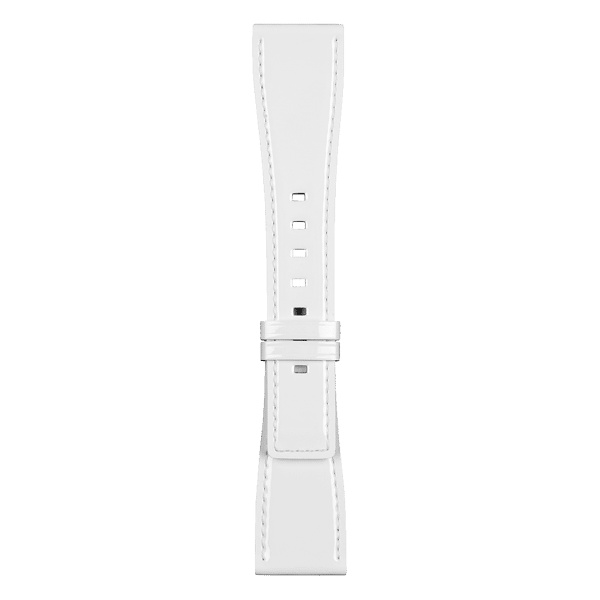 Bracelet Bell & Ross BR-S Cuir Vernis Blanc