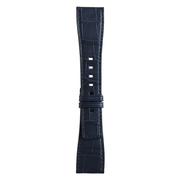 Bracelet Bell & Ross BR-S Cuir Alligator Bleu Foncé