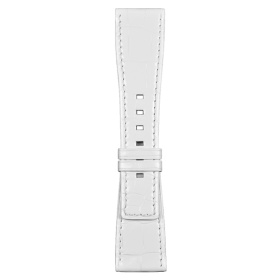 Bracelet Bell & Ross BR-S Cuir Alligator Blanc