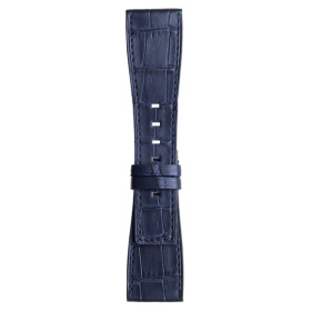 Bracelet Bell & Ross BR-S Cuir Alligator Bleu