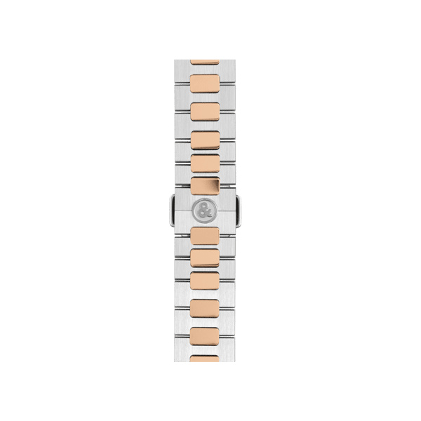 Bracelet Bell & Ross BR-05 Auto BR-05 GMT Acier Et Or Rose Poli-Satiné
