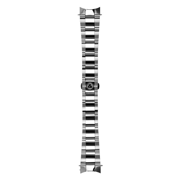 Bracelet Bell & Ross Vintage BR 123 Officer Acier Poli Satiné