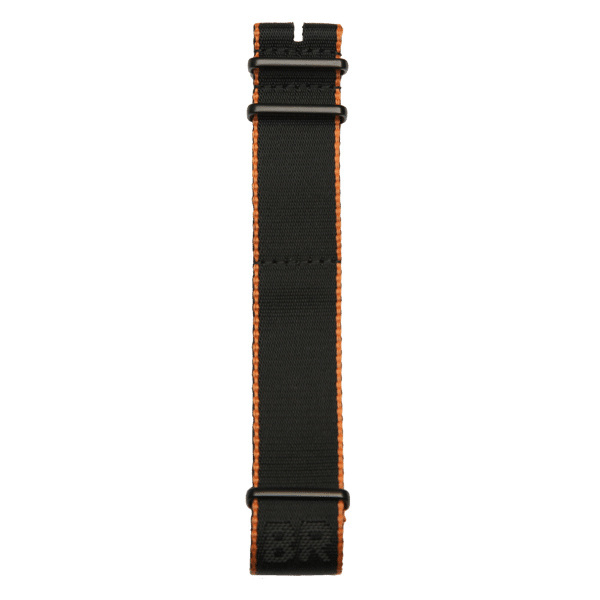 Bracelet Bell & Ross Vintage BR Nato Noir Et Orange