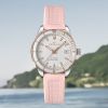 Montre Norqain Adventure Sport 37mm Lunette Or Rouge Bracelet Caoutchouc Rose