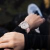 Montre Norqain Adventure Sport 37mm Lunette Or Rouge Bracelet Caoutchouc Rose