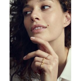 Bague Stone Paris Babylone Or noir & Diamants