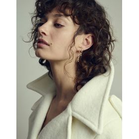 Boucles d'oreilles Stone Paris Babylone Or Blanc & Diamants