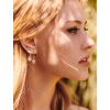 Boucle D'oreilles Stone Paris Belle Epoque Or Blanc et Diamants