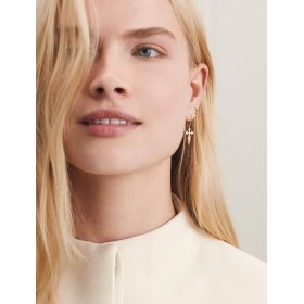Boucle D'oreilles Stone Paris Blood Diamonds Or Blanc et Diamants