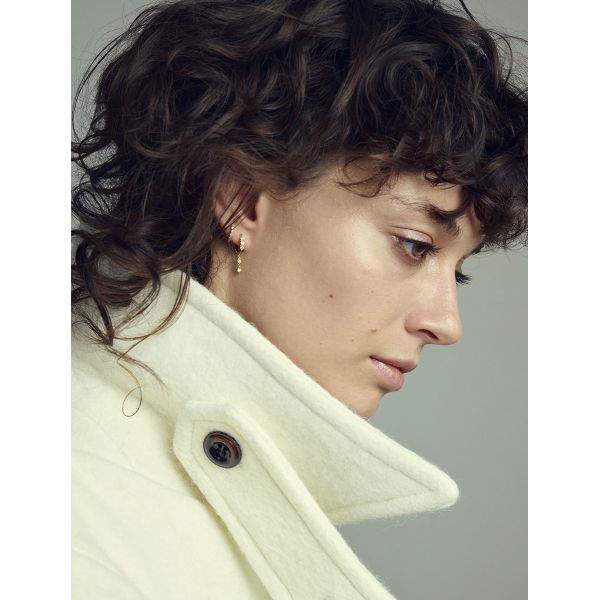 Boucle Unique Stone Paris Babylone Mini Créole Or Jaune & Diamants