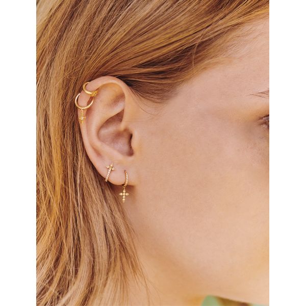 Boucles D'oreilles Stone Paris Blood Diamonds Or Jaune & Diamants