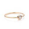 Bague Ginette NY Medium Lonely Diamond Ring Or Rose