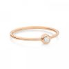 Bague Ginette NY Lonely Diamond Ring Or Rose