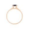 Bague Ginette NY Mini Midnight Blue Sandstone Ring Or Rose