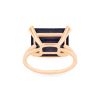 Bague Ginette NY Midnight Horizontal Blue Sandstone Ring Or Rose