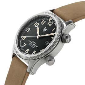 Montre LIP Homme Grande Nautic Ski Fantôme Cadran noir