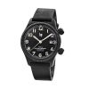 Montre Lip Type 14 41mm Automatique Cadran Noir Bracelet Cuir PVD Noir