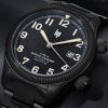 Montre Lip Type 14 41mm Automatique Cadran Noir Bracelet Acier PVD Noir