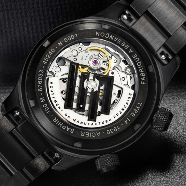 Montre LIP Homme Grande Nautic Ski Fantôme Cadran noir
