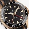 Montre Hamilton Khaki Navy Scuba automatic GMT 43mm bronze Cadran Noir