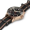 Montre Hamilton Khaki Navy Scuba automatic GMT 43mm bronze Cadran Noir