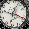 Montre Hamilton Khaki Navy Scuba automatic GMT 43mm Cadran Argenté