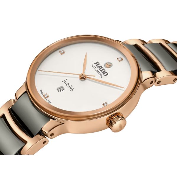 Montre Rado Centrix Automatic Diamonds Cadran Laqué Argen 30.5 mm