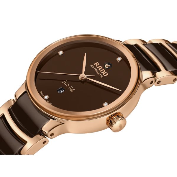 Montre Rado Centrix Automatic Diamonds laqué Brun 30.5 mm