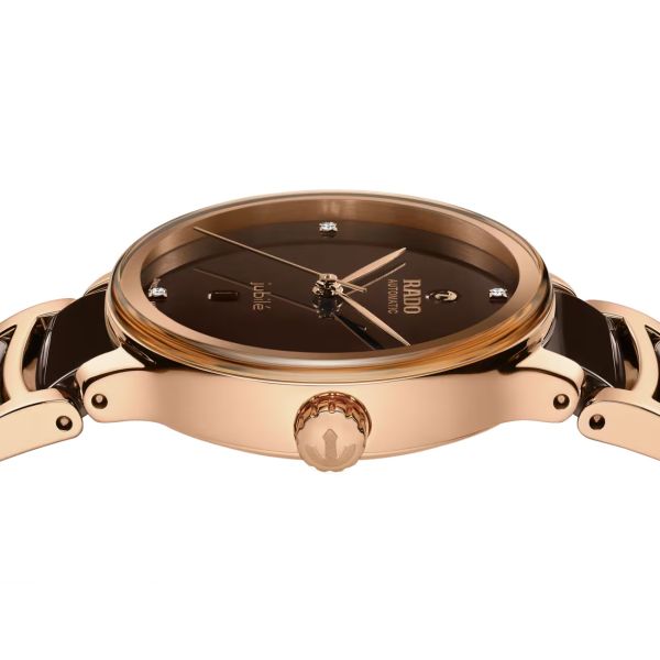 Montre Rado Centrix Automatic Diamonds laqué Brun 30.5 mm