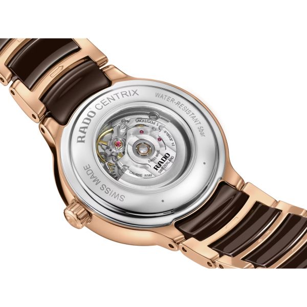 Montre Rado Centrix Automatic Diamonds laqué Brun 30.5 mm