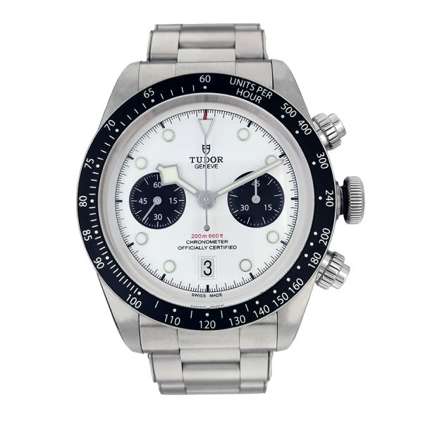 MONTRE OCCASION HOMME TUDOR BLACK BAY CHRONO ACIER AVEC BRACELET EN ACIER