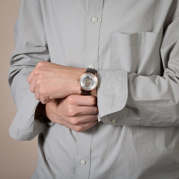 Montre Rado Coupole Classic Open Heart Automatic Cadran Argent 41 mm